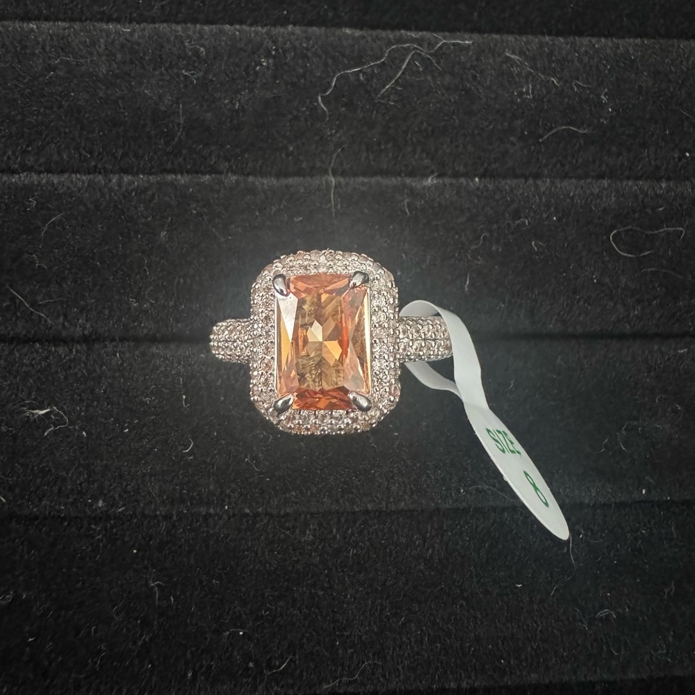 Smokey topaz ring
